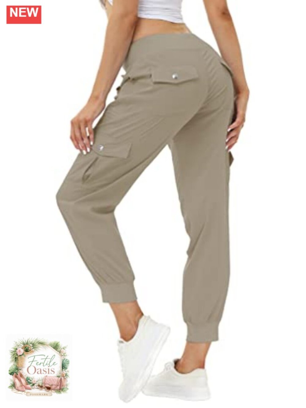 Women's Lightweight Quick Dry Hiking Cargo Pants Joggers 6 Pockets